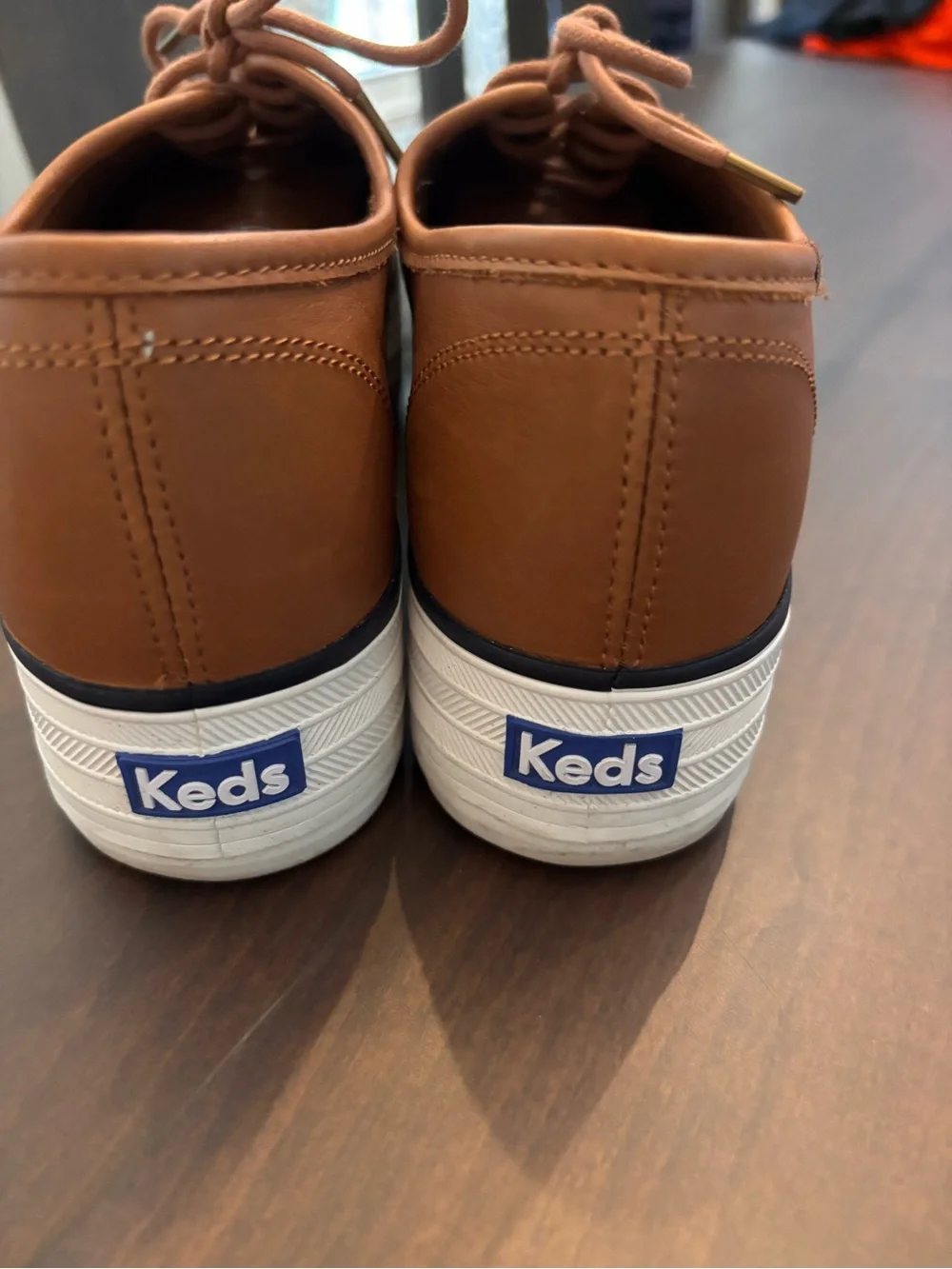 Keds Women’s Cognac Lace-Up Platform Sneakers